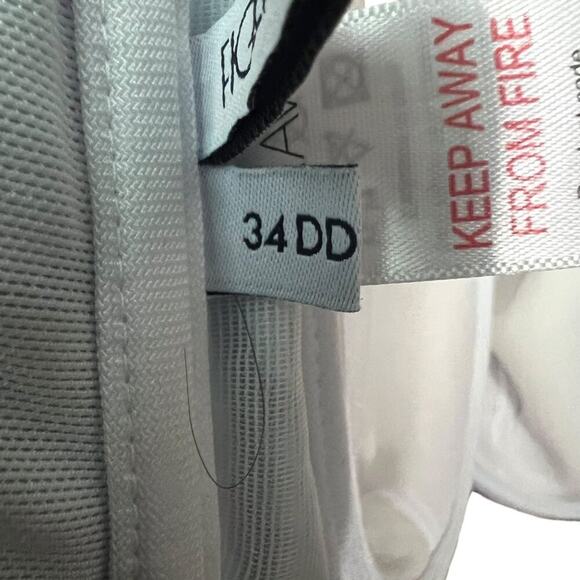 Figleaves Fuller Bust Bahama Palm Underwire Bandeau Bikini Top Womens Size 34DD - Picture 4 of 5